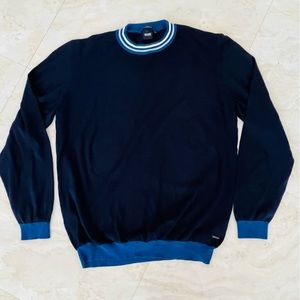 Hugo Boss Navy Blue Crewneck Sweater